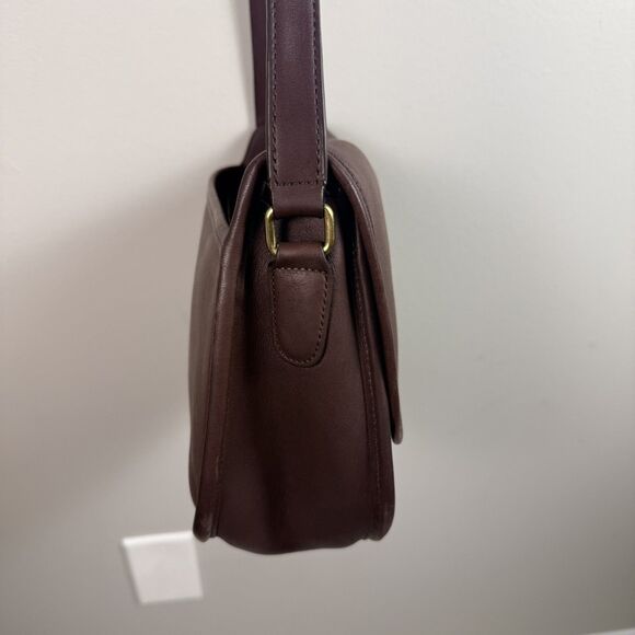 Vintage COACH Brown Leather City Bag Shoulder Bag Handbag #9790 Keychain - Picture 5 of 15